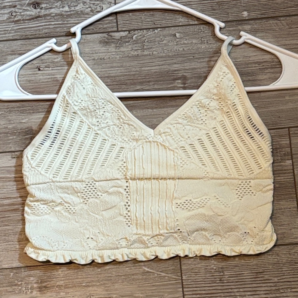 Cream Lace Bralette